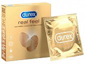 Durex (Дюрекс) презервативы Real Feel 3шт, Рекитт Бенкизер Хелскэр/ССЛ Мануфактуринг