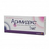 Аримидекс, таблетки, покрытые пленочной оболочкой 1мг, 28 шт, АстраЗенека Фармасьютикалз ЛП